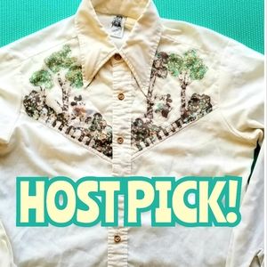 DISNEY Vintage Cowboy Shirt!